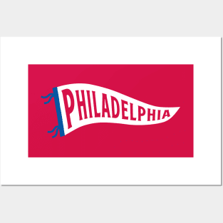 Philadelphia Pennant - Red 2 Posters and Art